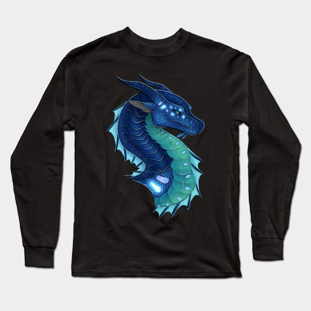 Tsunami Head shot Long Sleeve T-Shirt by Dracanthrope